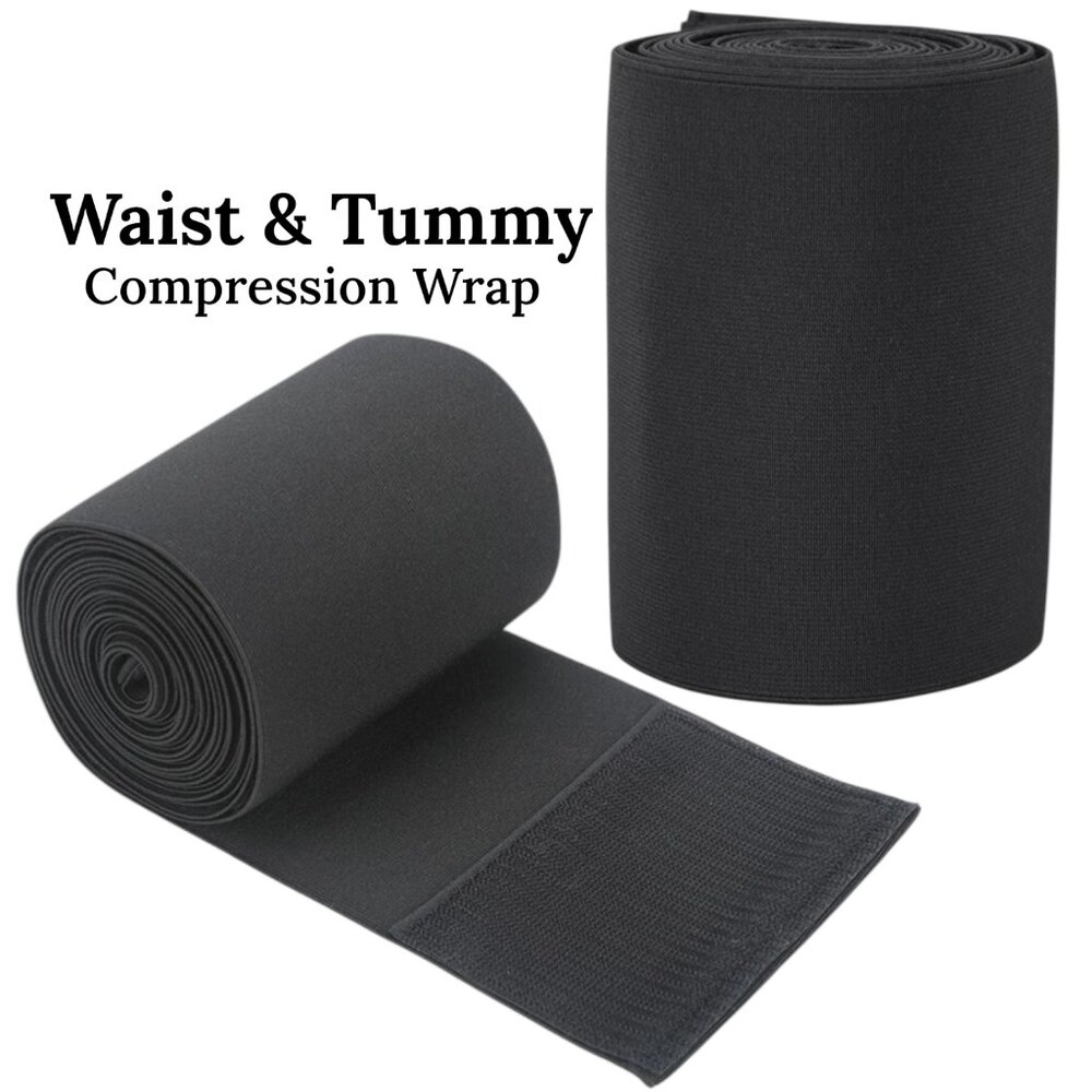 Waist & Tummy Compression Wrap Trainer Belt One Size Adjustable Wrapped Wear